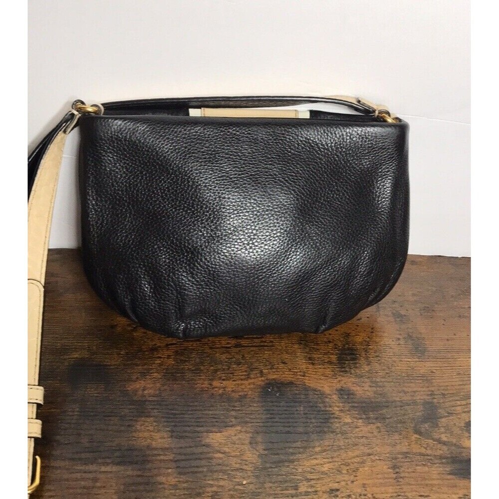 Marc Jacobs Womens Leather Crossbody Small Bag Black Beige Color block  Y2K - Picture 8 of 11